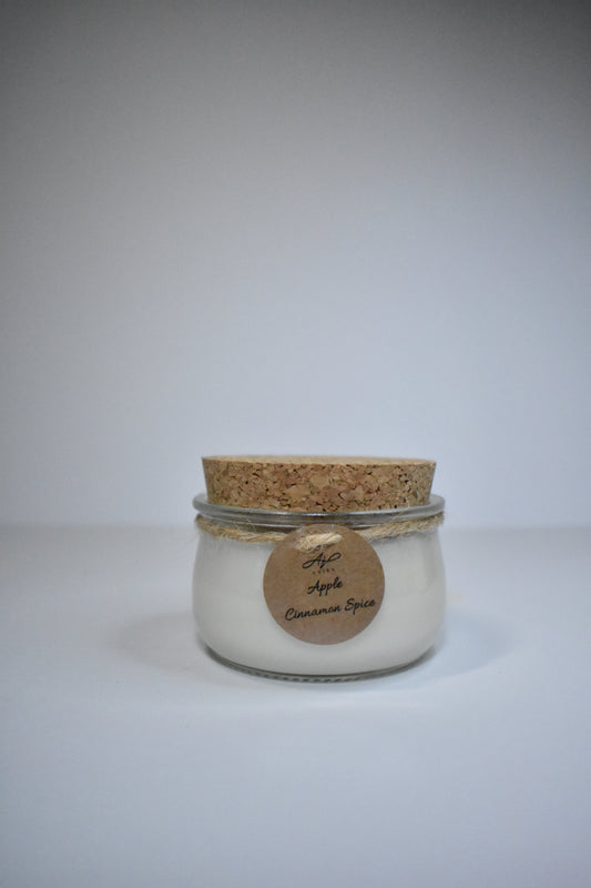 Apple Cinnamon Spice sójová sviečka v skle 100g