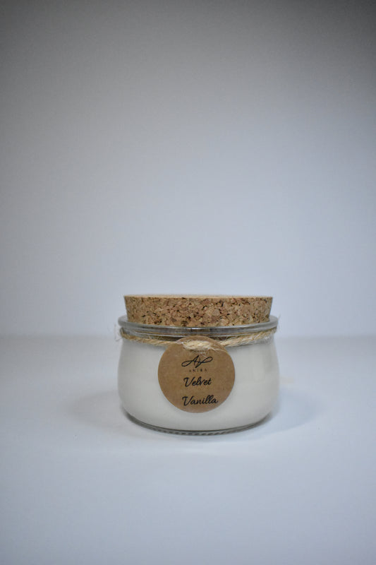 Velvet Vanilla sójová sviečka v skle 100g