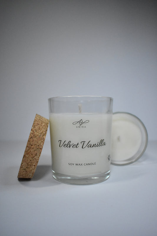 Velvet Vanilla sójová sviečka v skle 150g