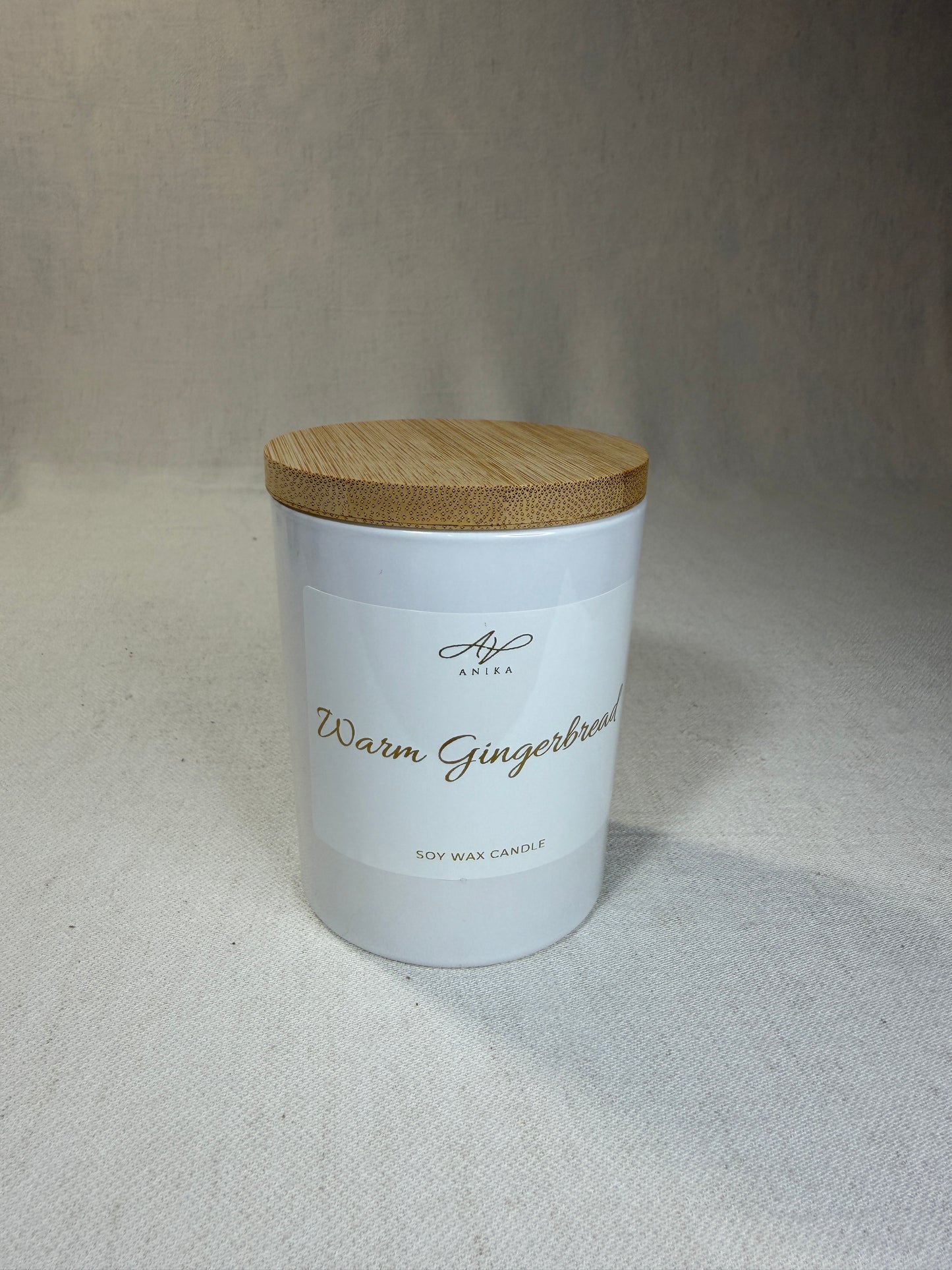 Warm Gingerbread sójová sviečka v skle 150g White