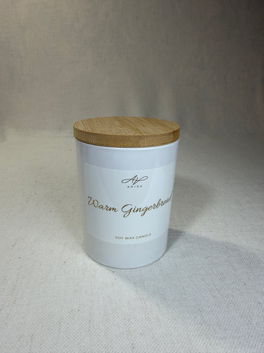 Warm Gingerbread sójová sviečka v skle 150g White