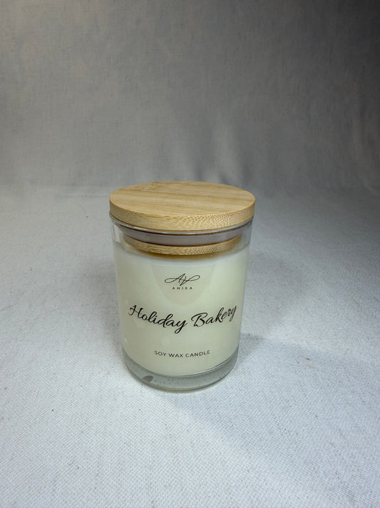 Holiday Bakery sójová sviečka v skle 150g