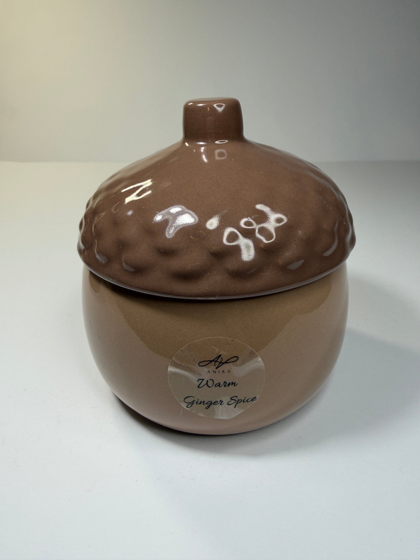 Warm Ginger Spice sójová sviečka v skle 250g Acorn