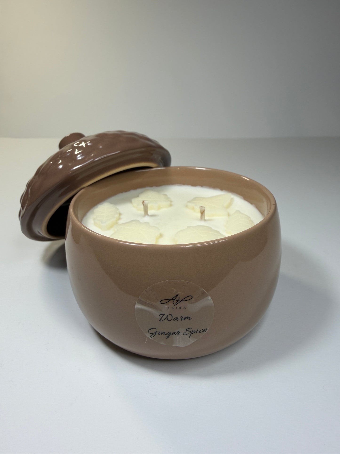 Warm Ginger Spice sójová sviečka v skle 250g Acorn